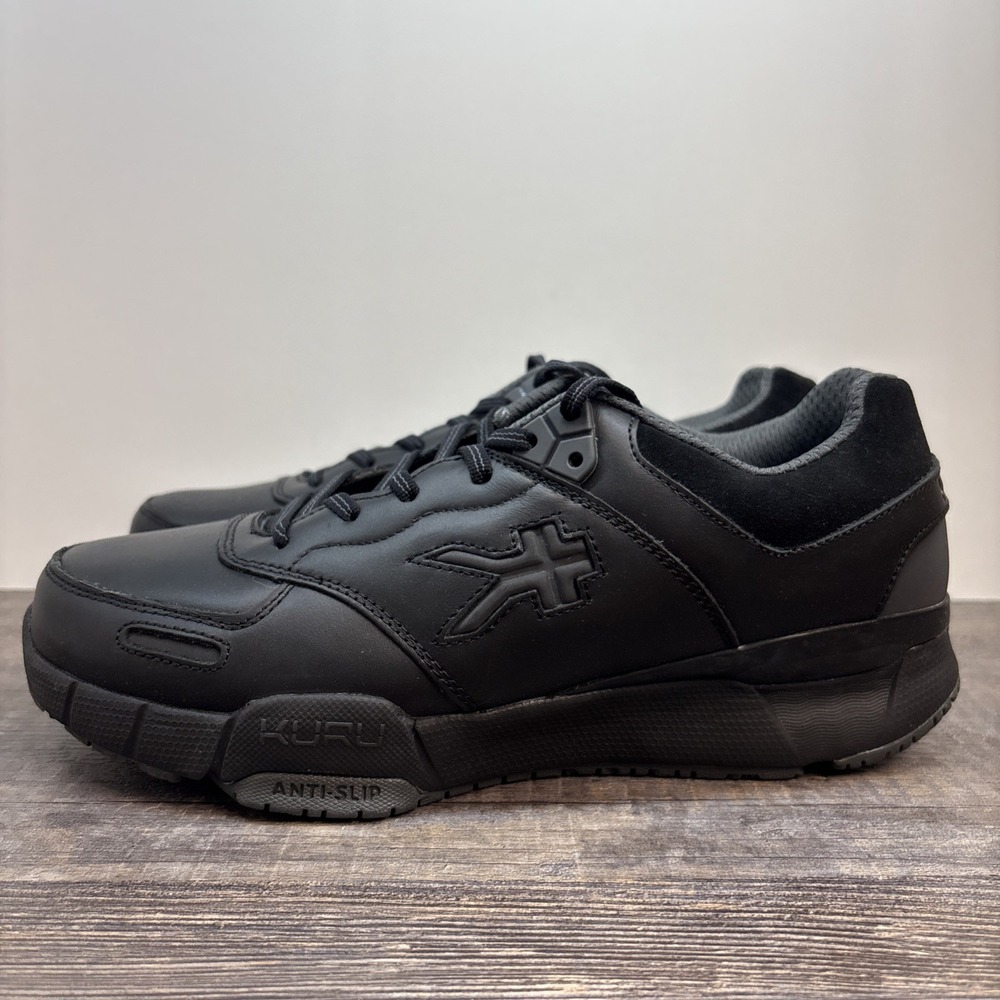 KURU Kinetic Women's 9.5 Sneaker Shoe Riveter Black Leather Anti-Slip Work